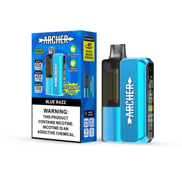 Blue Razz | Vapmod Arhcher Visible Max 60K Kit - Replaceable Pod Vape