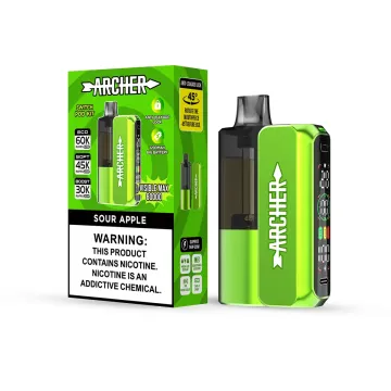 Sour Apple | Vapmod Arhcher Visible Max 60K Kit - Replaceable Pod Vape