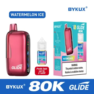 Watermelon ice | BYKUX GLIDE 80K Puffs 5% Nicotine Replaceable Vape Kit