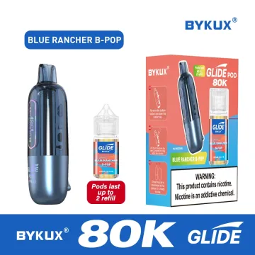 Blue Rancher B-Pop | BYKUX GLIDE 80K Puffs 5% Nicotine Replacement Pod